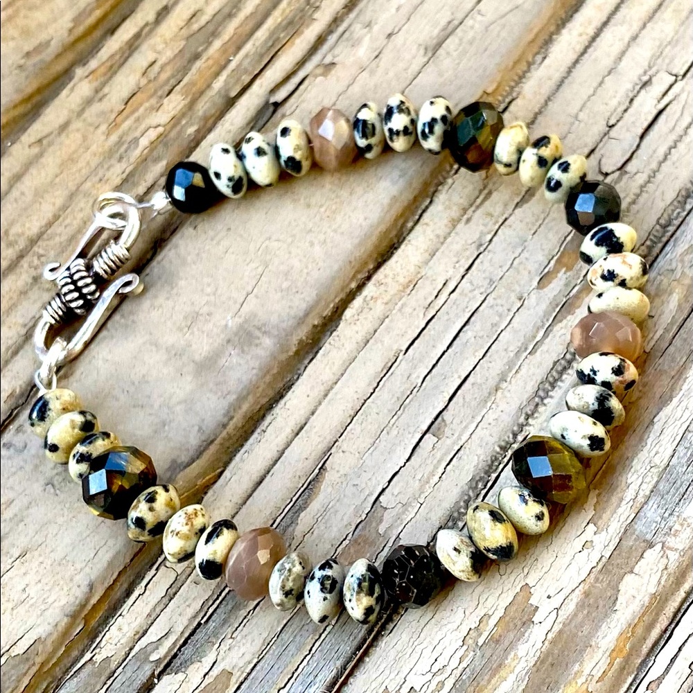 Bracelet handcrafted with, tigers eye